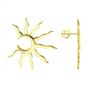 Серьги из лимонного серебра SOKOLOV 93022531 фото