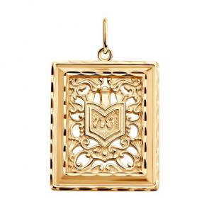 Подвеска из золочёного серебра SOKOLOV 93030564 фото