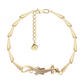 Браслет из золочёного серебра SOKOLOV с фианитом 93050051 фото