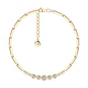 Браслет из золочёного серебра SOKOLOV с фианитом 93050145-91 фото