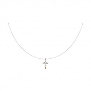 Колье на леске SOKOLOV с фианитом 93070085 фото