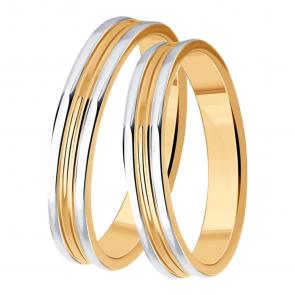 Обручальное кольцо из золочёного серебра 5мм SOKOLOV 93110024 фото