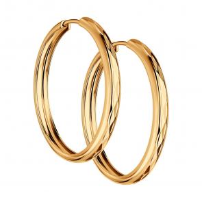 Серьги из золочёного серебра SOKOLOV 93140068 фото