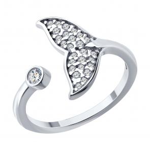 Серебряное кольцо Diamant с фианитом 94-110-00011-1 фото