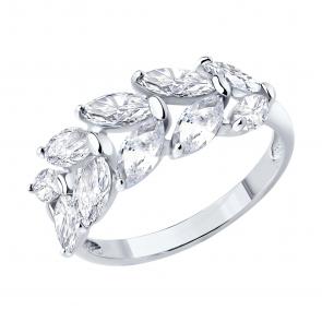 Серебряное кольцо Diamant с фианитом 94-110-00014-1 фото