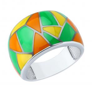 Серебряное кольцо Diamant с эмалью 94-110-00041-1 фото
