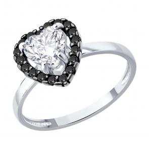 Серебряное кольцо Diamant с фианитом 94-110-00122-1 фото