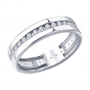 Серебряное кольцо Diamant с фианитом 94-110-00136-1 фото