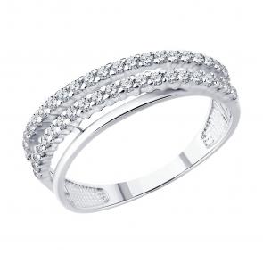 Серебряное кольцо Diamant с фианитом 94-110-00142-1 фото