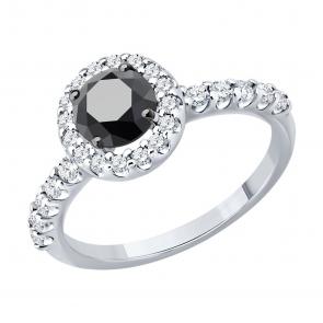 Серебряное кольцо Diamant с фианитом 94-110-00194-1 фото