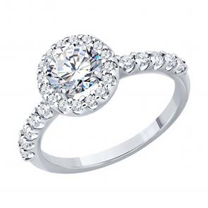Серебряное кольцо Diamant с фианитом 94-110-00194-2 фото