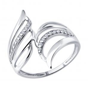 Серебряное кольцо Diamant с фианитом 94-110-00195-1 фото