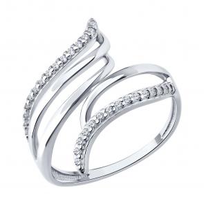 Серебряное кольцо Diamant с фианитом 94-110-00197-1 фото