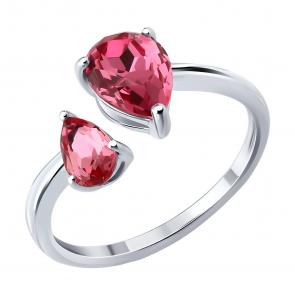Серебряное кольцо Diamant с ювелирным кристаллом 94-110-00210-1 фото