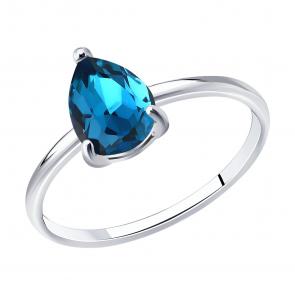 Серебряное кольцо Diamant с ювелирным кристаллом 94-110-00220-3 фото