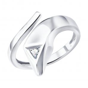 Серебряное кольцо SOKOLOV с фианитом 94-110-00251-1 фото