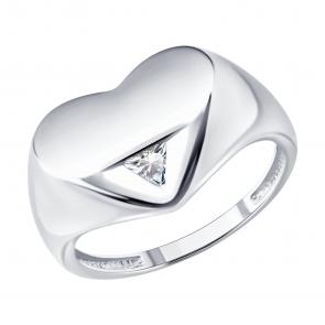 Серебряное кольцо Diamant с фианитом 94-110-00271-1 фото