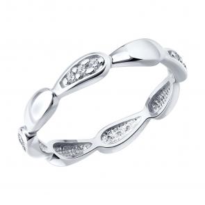 Серебряное кольцо Diamant с фианитом 94-110-00275-1 фото