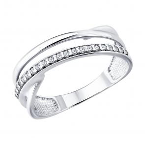 Серебряное кольцо Diamant с фианитом 94-110-00386-1 фото