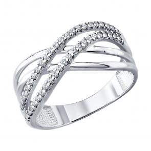 Серебряное кольцо Diamant с фианитом 94-110-00406-1 фото