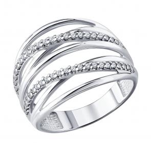 Серебряное кольцо Diamant с фианитом 94-110-00410-1 фото