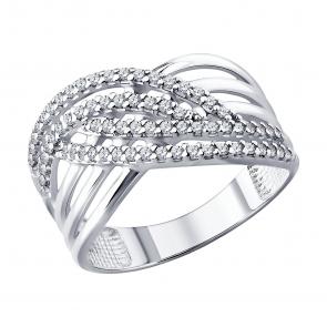 Серебряное кольцо Diamant с фианитом 94-110-00509-1 фото