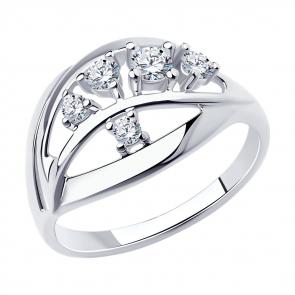 Серебряное кольцо Diamant с фианитом 94-110-00536-1 фото