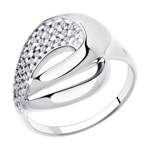 Серебряное кольцо Diamant с фианитом 94-110-00691-1 фото