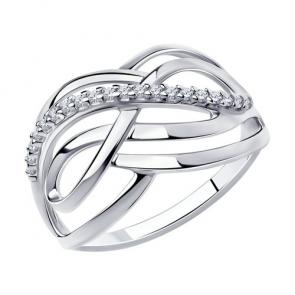 Серебряное кольцо Diamant с фианитом 94-110-00696-1 фото