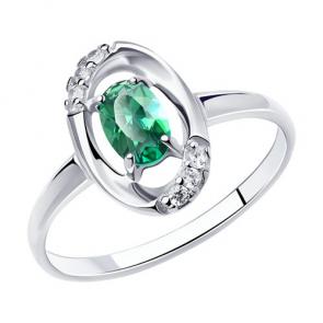 Серебряное кольцо Diamant с фианитом 94-110-00705-1 фото