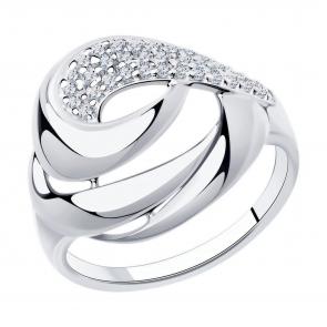 Серебряное кольцо Diamant с фианитом 94-110-00729-1 фото