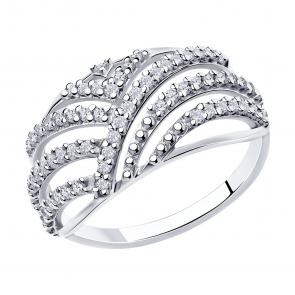 Серебряное кольцо Diamant с фианитом 94-110-00785-2 фото