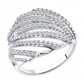 Серебряное кольцо Diamant с фианитом 94-110-00790-2 фото