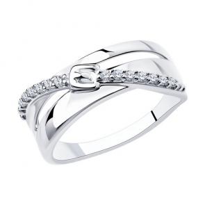 Серебряное кольцо Diamant с фианитом 94-110-00802-1 фото