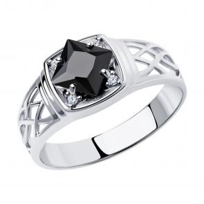 Серебряное кольцо Diamant с фианитом 94-110-00923-1 фото
