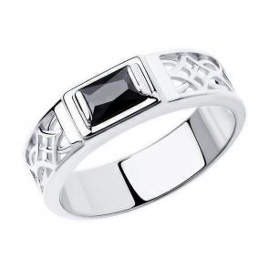 Серебряное кольцо Diamant с фианитом 94-110-00943-1 фото