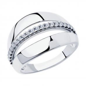 Серебряное кольцо Diamant с фианитом 94-110-00997-1 фото