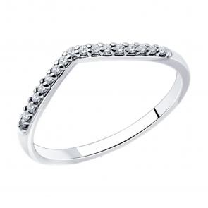 Серебряное кольцо Diamant с фианитом 94-110-01511-2 фото