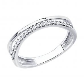 Серебряное кольцо Diamant с фианитом 94-110-01513-2 фото