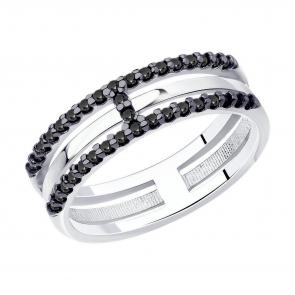 Серебряное кольцо Diamant с фианитом 94-110-01514-1 фото