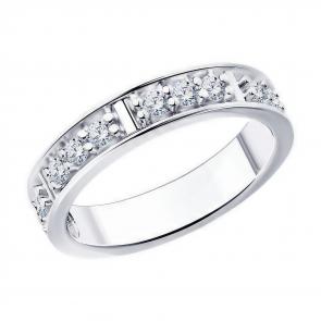 Серебряное кольцо Diamant с фианитом 94-110-01544-1 фото