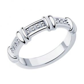 Серебряное кольцо Diamant с фианитом 94-110-01547-2 фото