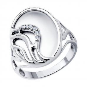 Серебряное кольцо Diamant с фианитом 94-110-01560-1 фото