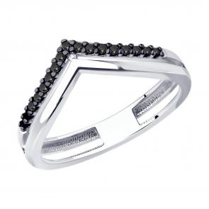 Серебряное кольцо Diamant с фианитом 94-110-01595-1 фото