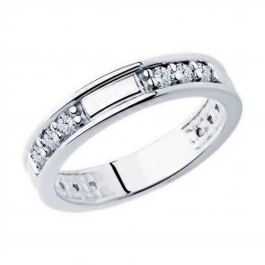 Серебряное кольцо Diamant с фианитом 94-110-01632-2 фото