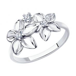 Серебряное кольцо Diamant с фианитом 94-110-01635-1 фото