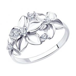 Серебряное кольцо Diamant с фианитом 94-110-01637-1 фото