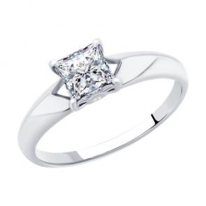 Серебряное кольцо Diamant с фианитом 94-110-01639-1 фото