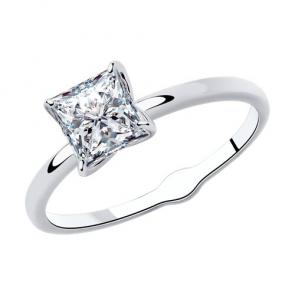 Серебряное кольцо Diamant с фианитом 94-110-01643-1 фото