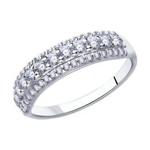 Серебряное кольцо Diamant с фианитом 94-110-01644-1 фото